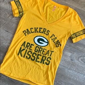 pink NFL Victoria’s Secret Packers Shirt